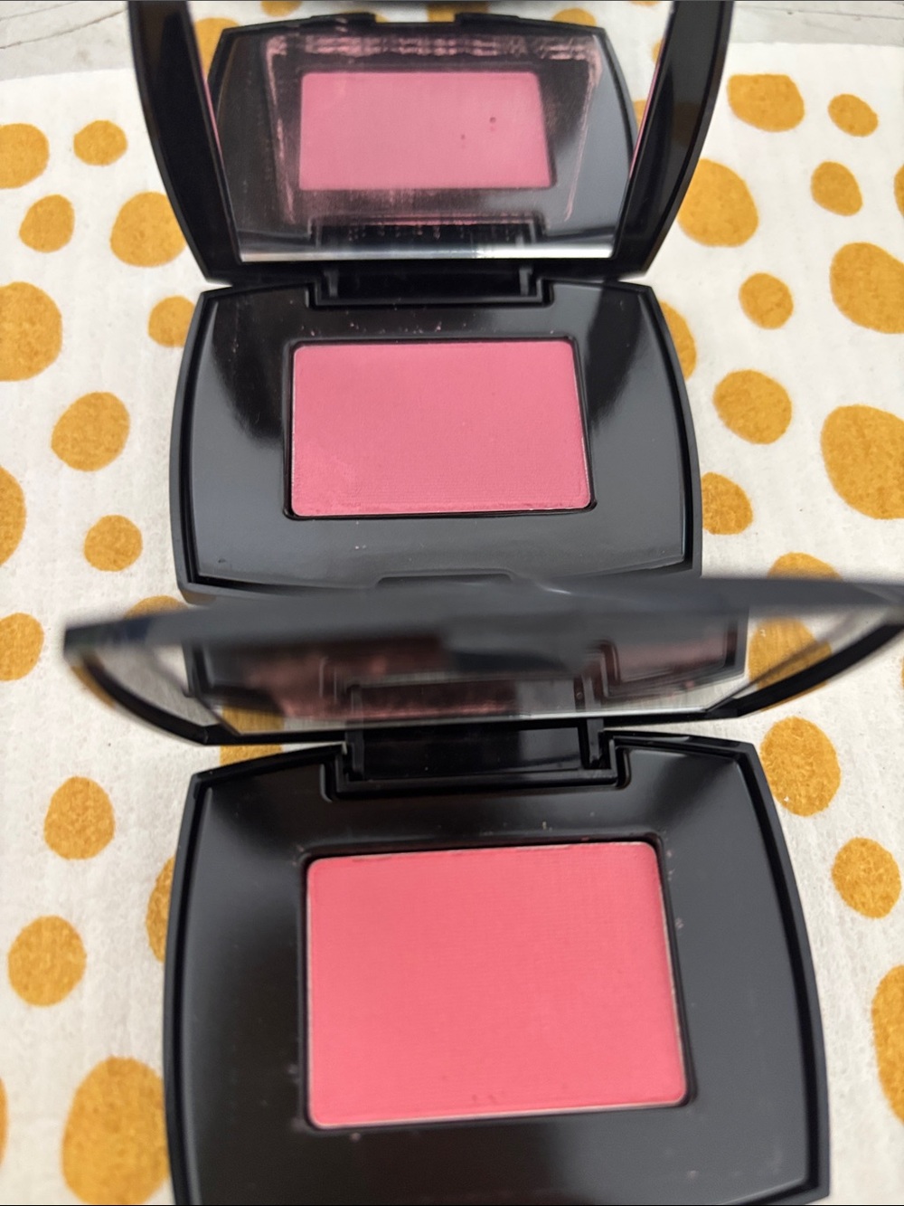 2x Lancome ROSE FRESQUE & 347 ROSE liberte Blush Subtil Delicate Oil-free Powder
